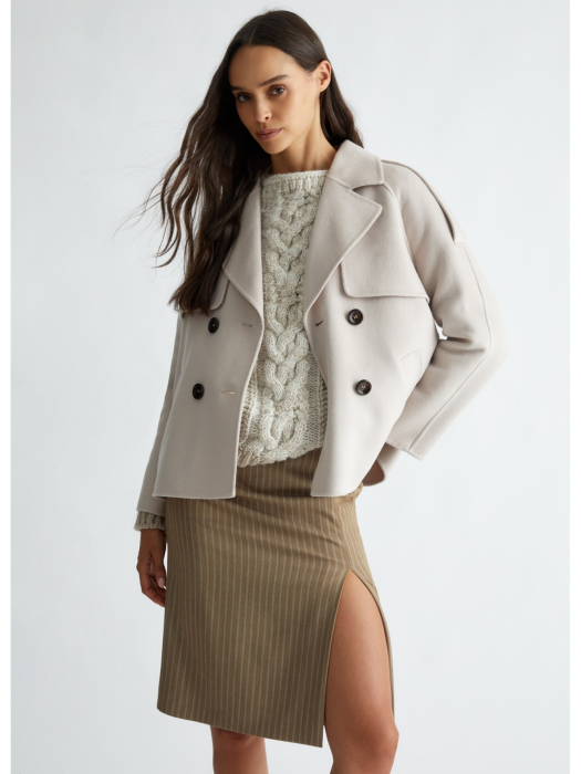 бушлат женский pea coat  от бренда liu jo вид слева
