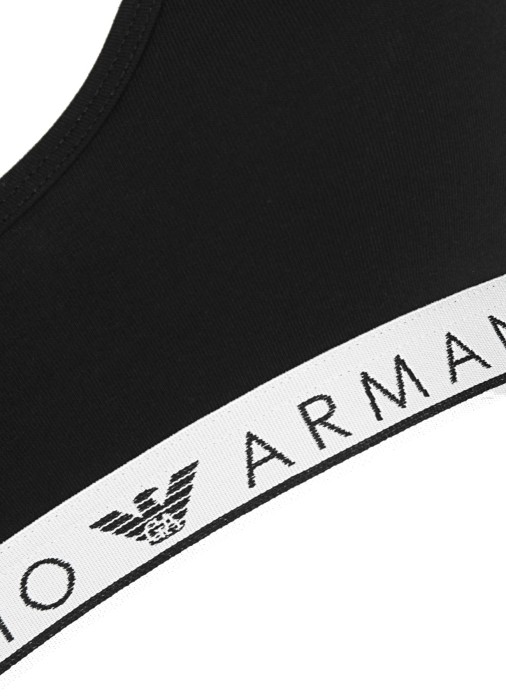 бюстгалтер женский knitted bra  от бренда emporio armani underwear вид слева