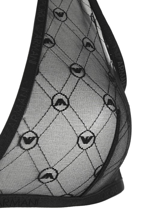 бюстгалтер женский knitted bra  от бренда emporio armani underwear вид слева