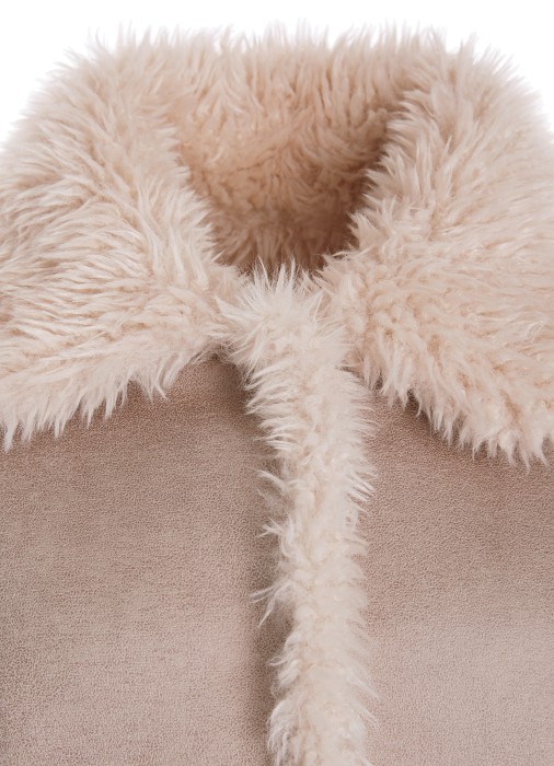 двухсторонняя куртка-дубленка женская  от бренда liu jo вид слева