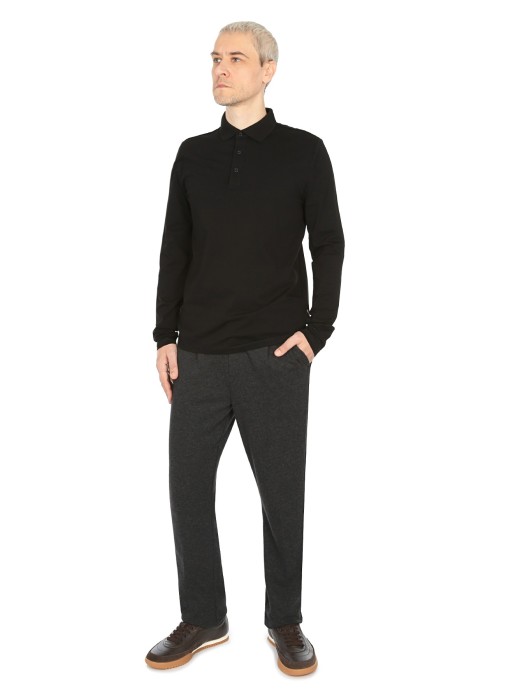 джемпер-поло мужской  из швеции вид сбоку