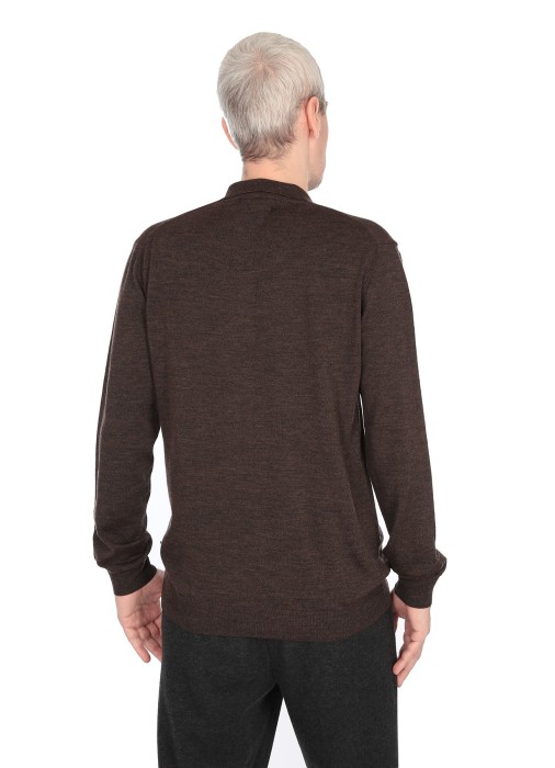 джемпер-поло мужской  из швеции вид сбоку