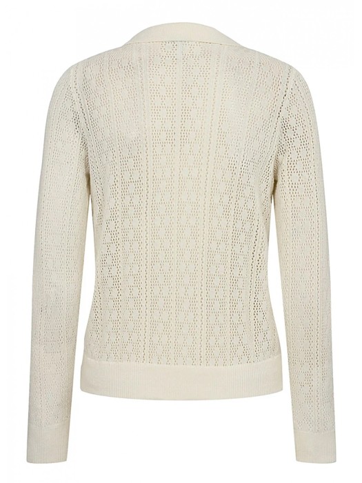 джемпер-поло женский livas  из хлопка спереди