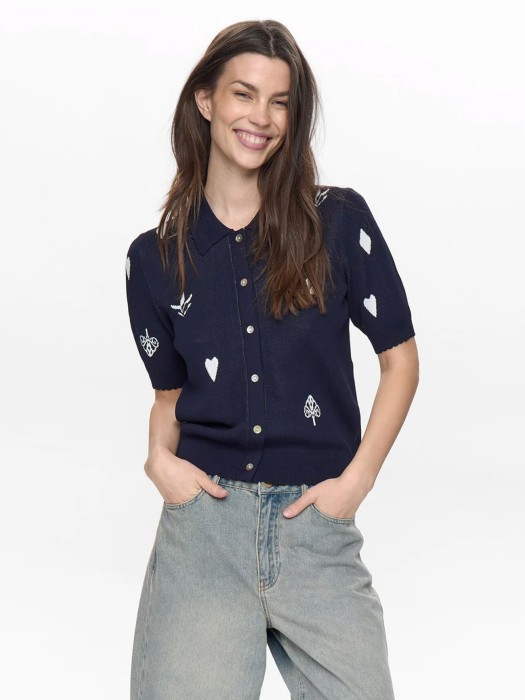 джемпер-поло женский malitta  из вискозы спереди