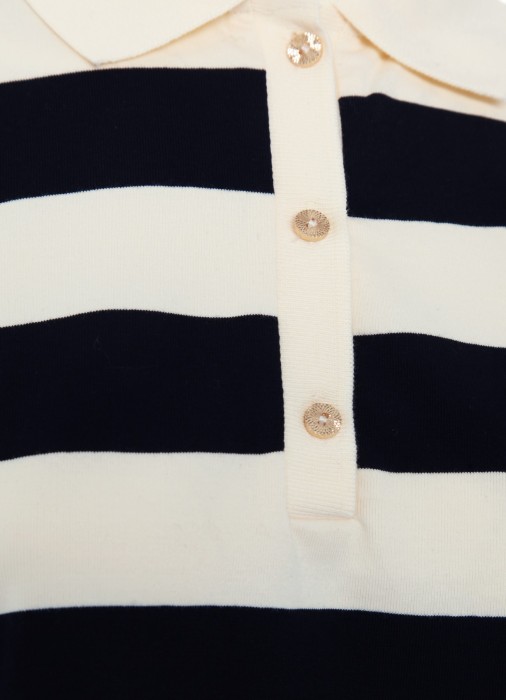 джемпер-поло женский vindy  от бренда numph вид слева