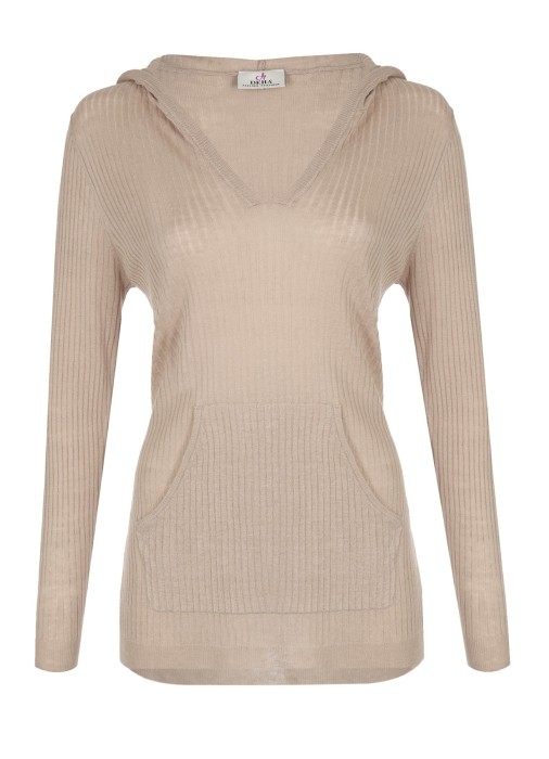 джемпер женский knitted lounge hoodie  D83461 фотография