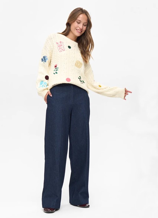 джемпер женский lysa  из хлопка спереди