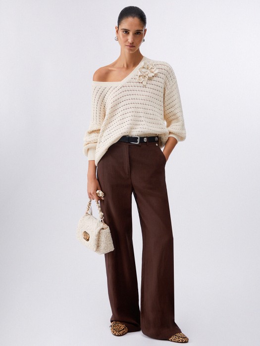 джемпер женский  из хлопка спереди