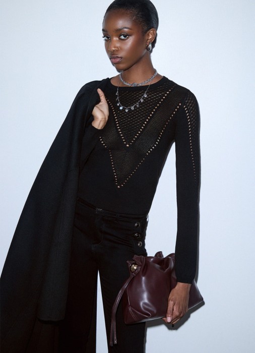 джемпер женский  из италии вид сбоку
