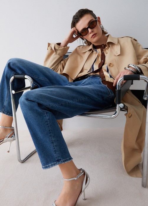 джинсы женские бойфренды  из италии вид сбоку