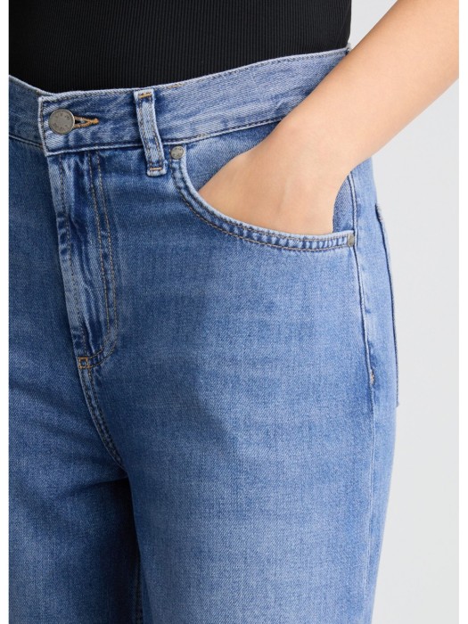 джинсы женские pant bone wide  из италии вид сбоку
