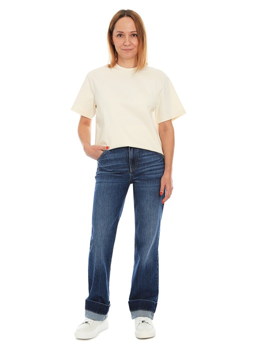 джинсы женские parkway slim straigh  повседневного стиля с лицевой стороны