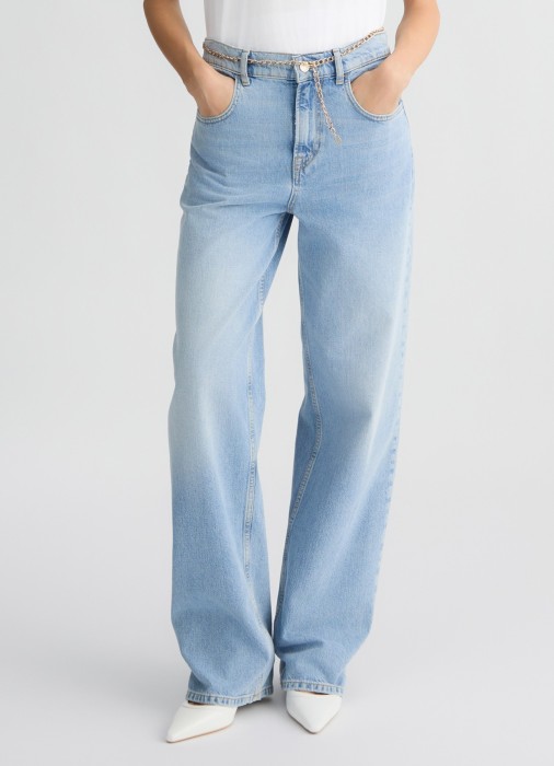 джинсы женские с поясом-цепочкой  по цене 20480 руб вид справа