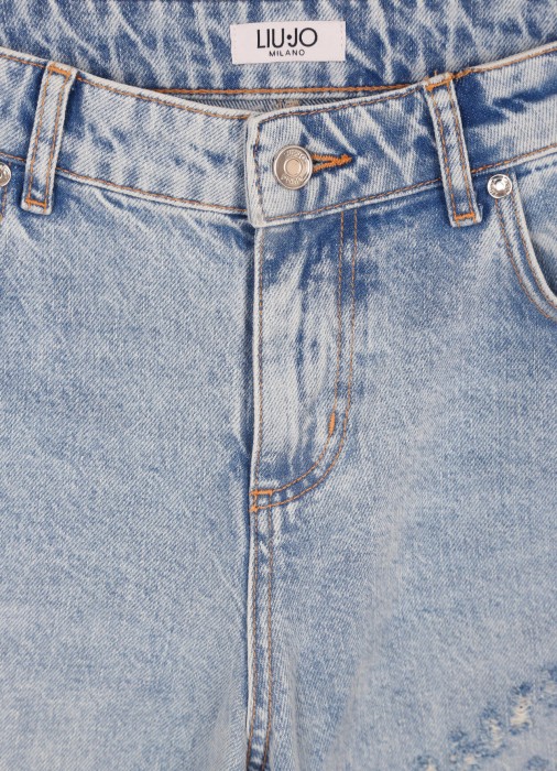 джинсы женские stonewash  из италии вид сбоку