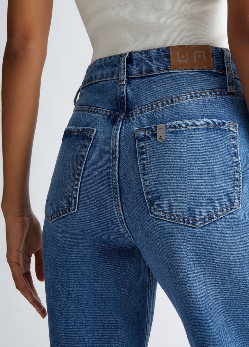 джинсы женские straight fit hw  от бренда liu jo вид слева