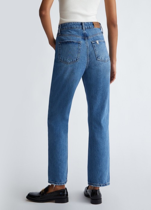 джинсы женские straight fit hw  из италии вид сбоку