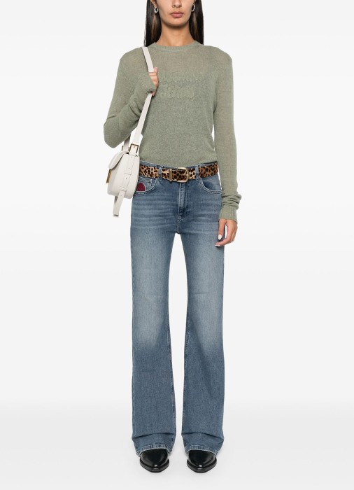 джинсы женские  из италии вид сбоку