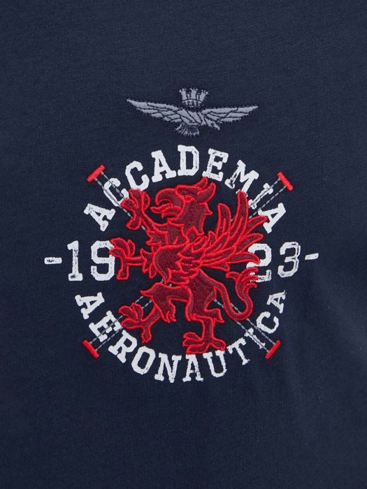 футболка мужская accademia corso grifo  из проверенных материалов спереди