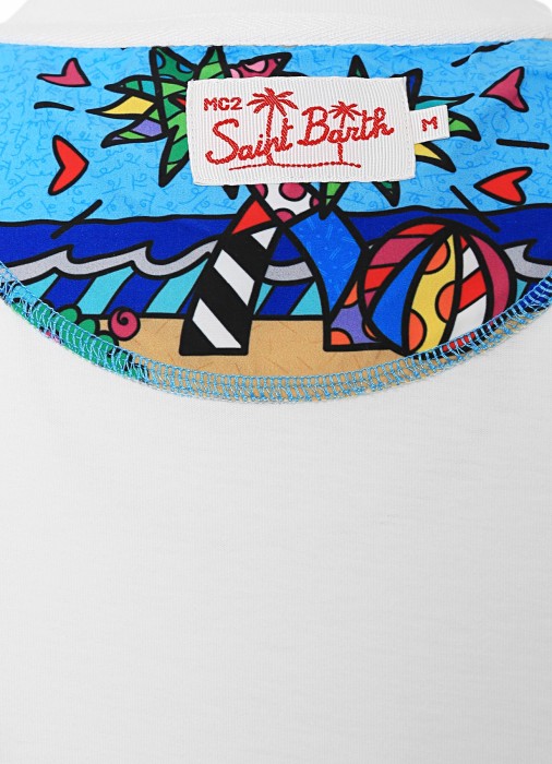 футболка мужская blanche  из хлопка спереди