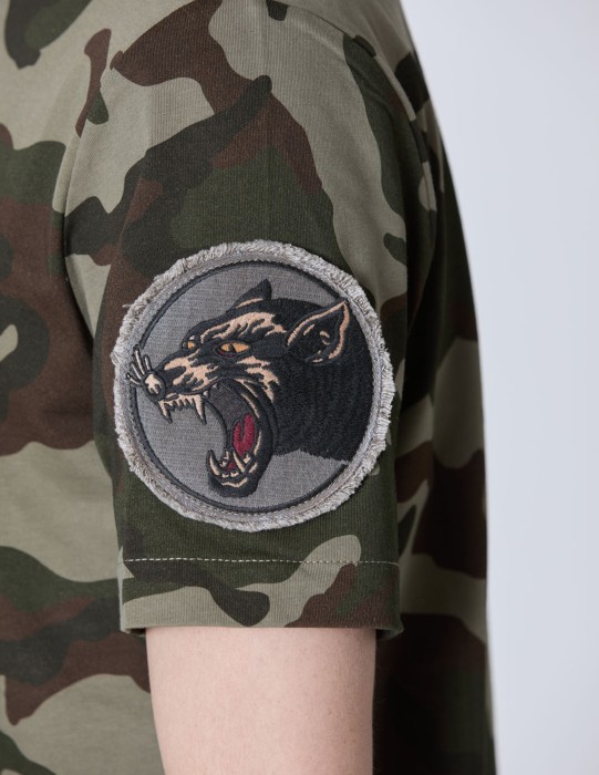 футболка мужская camouflage  из италии вид сбоку