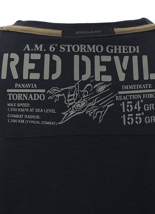 футболка мужская diavoli rossi  из хлопка спереди