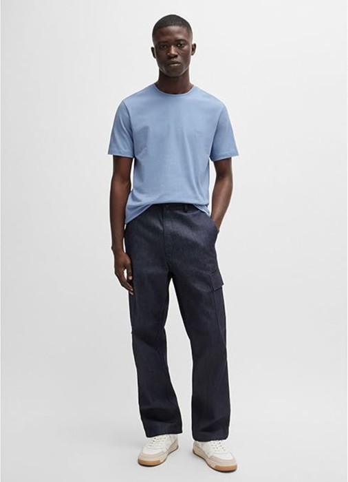 футболка мужская tales  от бренда boss вид слева