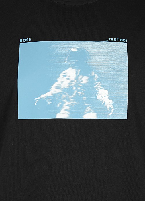 футболка мужская te_astronaut  от бренда boss вид слева