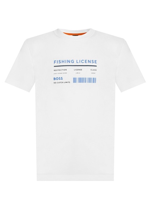 футболка мужская te_atacama  от бренда boss вид слева