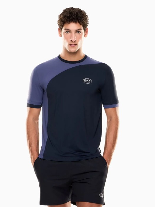 футболка мужская  от бренда ea7 emporio armani вид слева