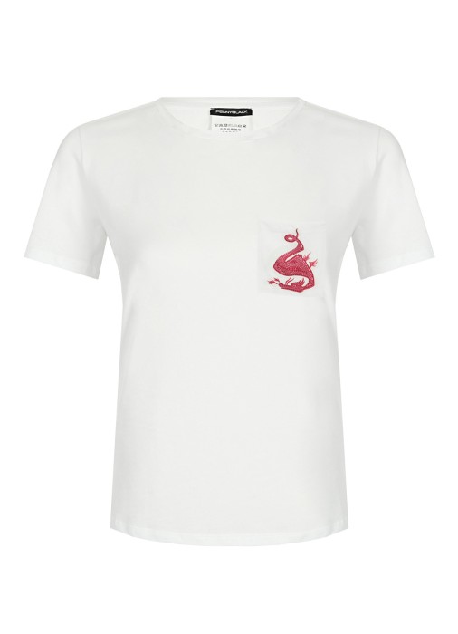 футболка женская b y black из италии вид сбоку