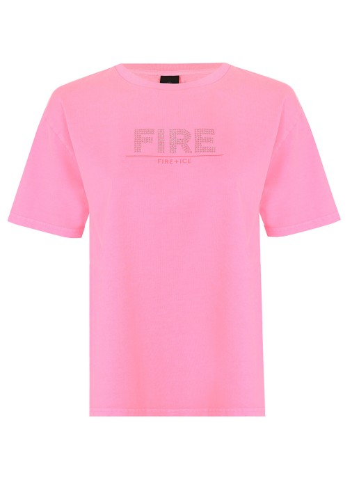 футболка женская cara  из хлопка спереди