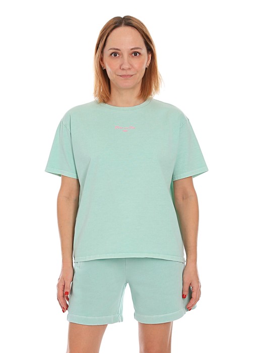 футболка женская cara  из хлопка спереди