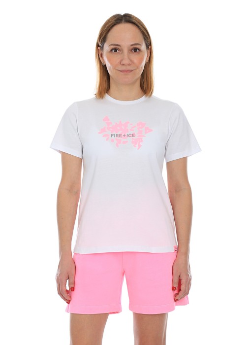 футболка женская cludy  из хлопка спереди