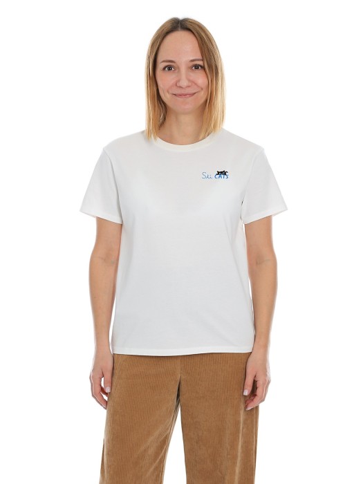 футболка женская emilie w  от бренда mc2 saint barth вид слева