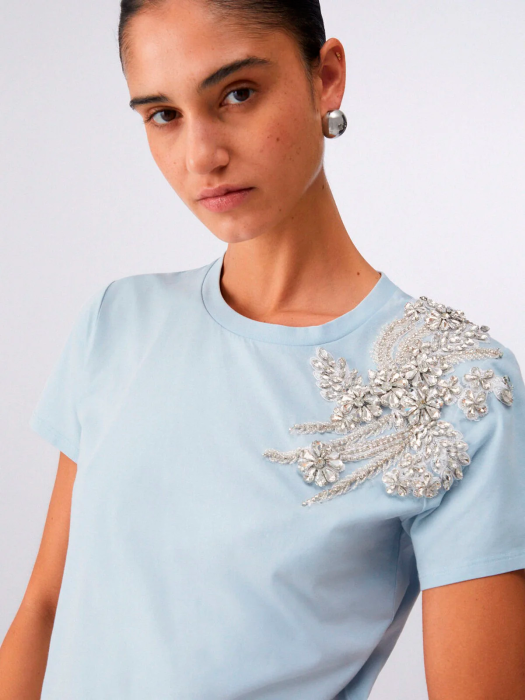 футболка женская girocollo  от бренда liu jo вид слева