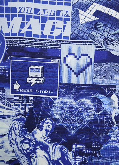 футболка женская  jeans из хлопка спереди