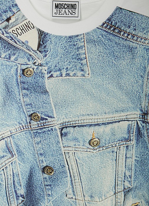 футболка женская  jeans из италии вид сбоку