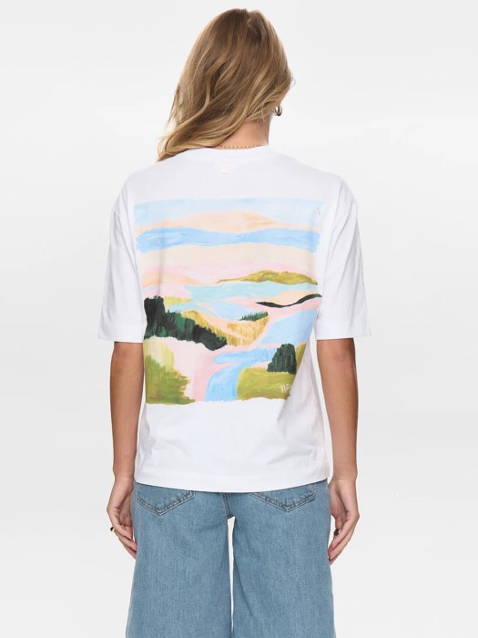 футболка женская meadow t-shirt  от бренда numph вид слева