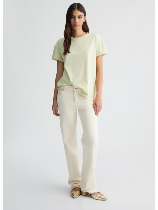 футболка женская t-shirt moda  из проверенных материалов спереди