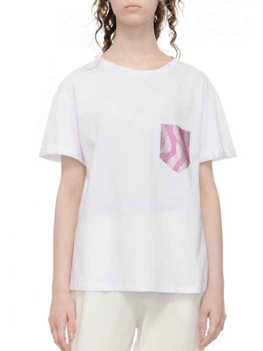 футболка женская t-shirt moda  WA4050J6308 фотография