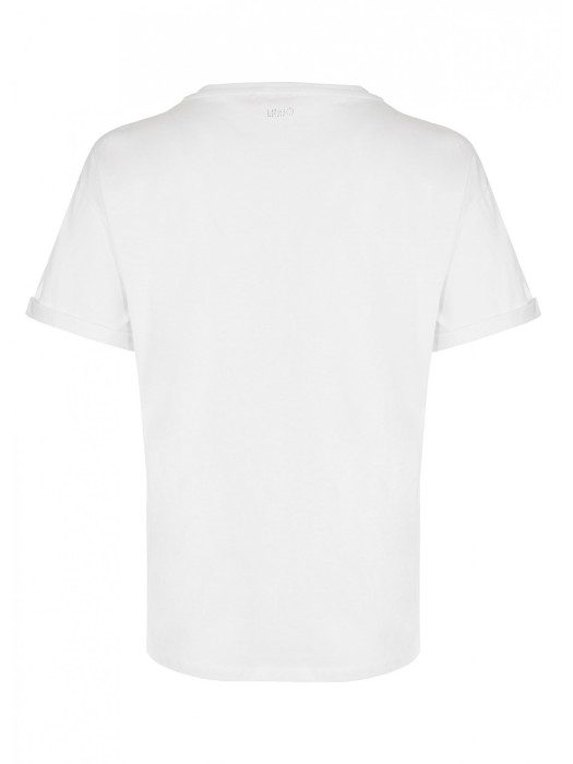 футболка женская t-shirt moda  из хлопка спереди