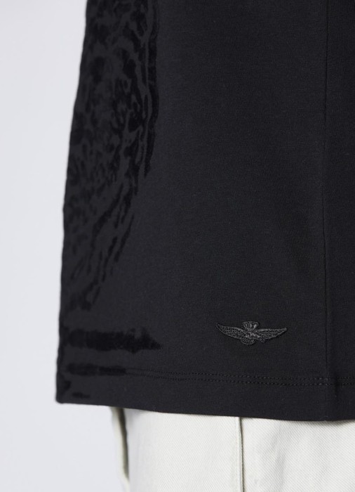 футболка женская tiger print  из италии вид сбоку