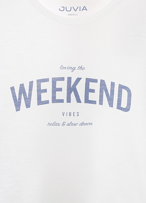 футболка женская vally  из хлопка спереди