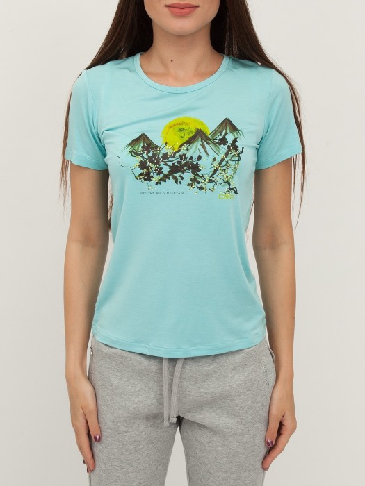 футболка женская  от бренда cmp (campagnolo) вид слева