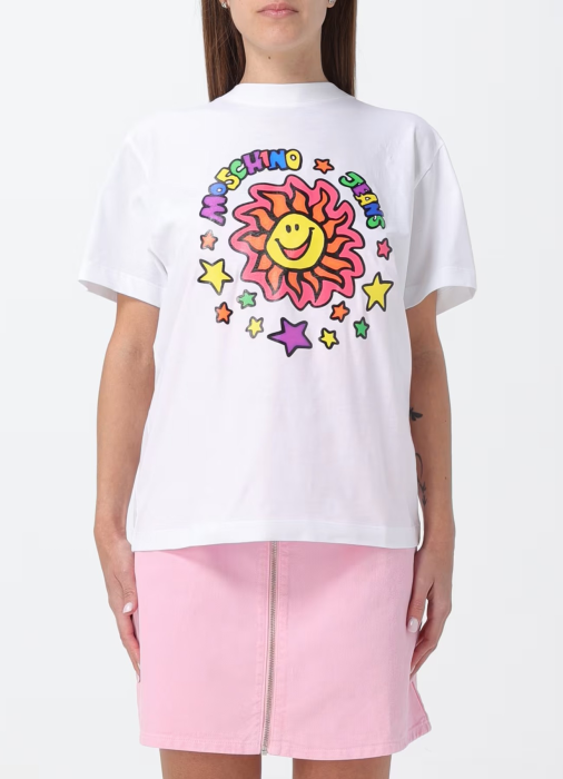 футболка женская  от бренда mo5ch1no jeans вид слева