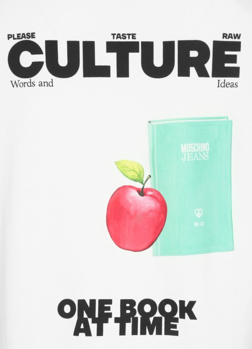 футболка женская  от бренда mo5ch1no jeans вид слева