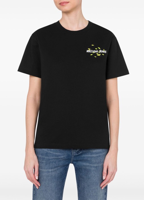 футболка женская  от бренда mo5ch1no jeans вид слева