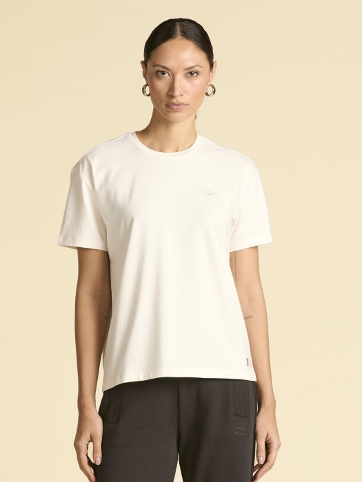 футболка женская  от бренда aeronautica militare вид слева