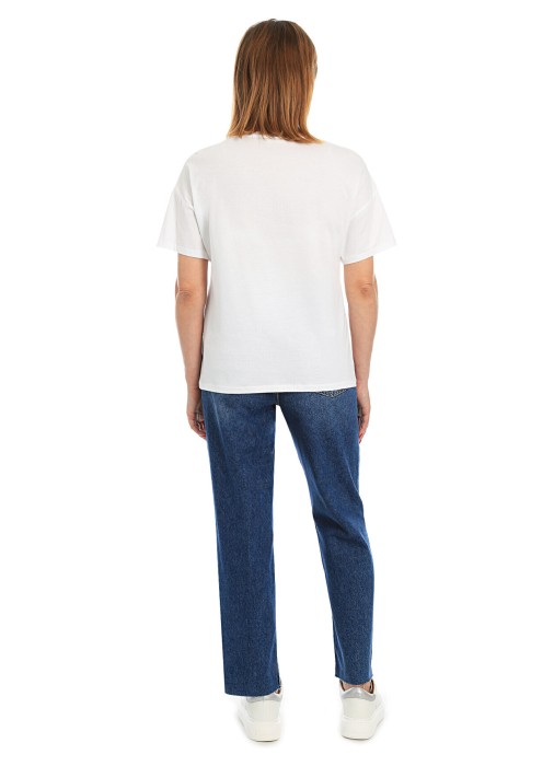 футболка женская  из италии вид сбоку