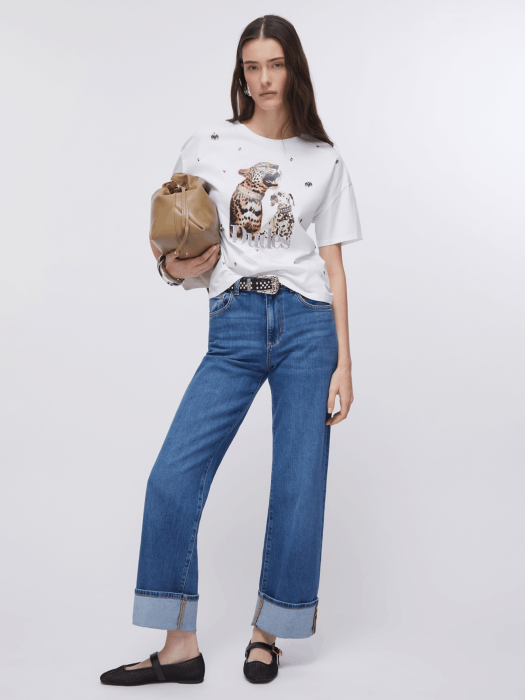 футболка женская  из хлопка спереди